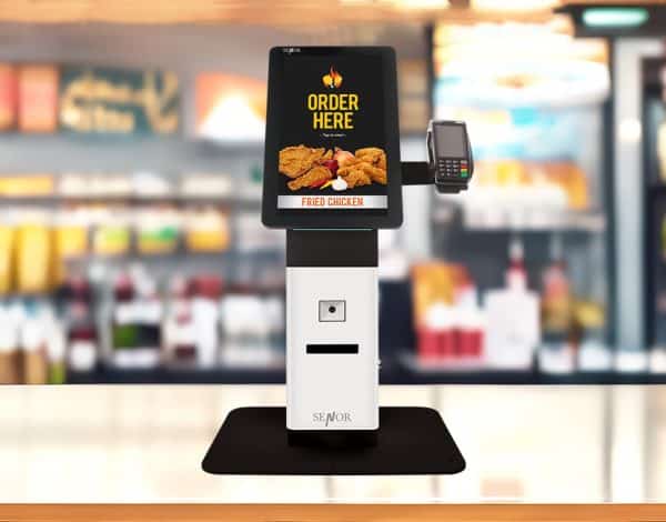 Senki Desktop Kiosk - self service kiosk for restaurants - Senor Tech | POS Solution